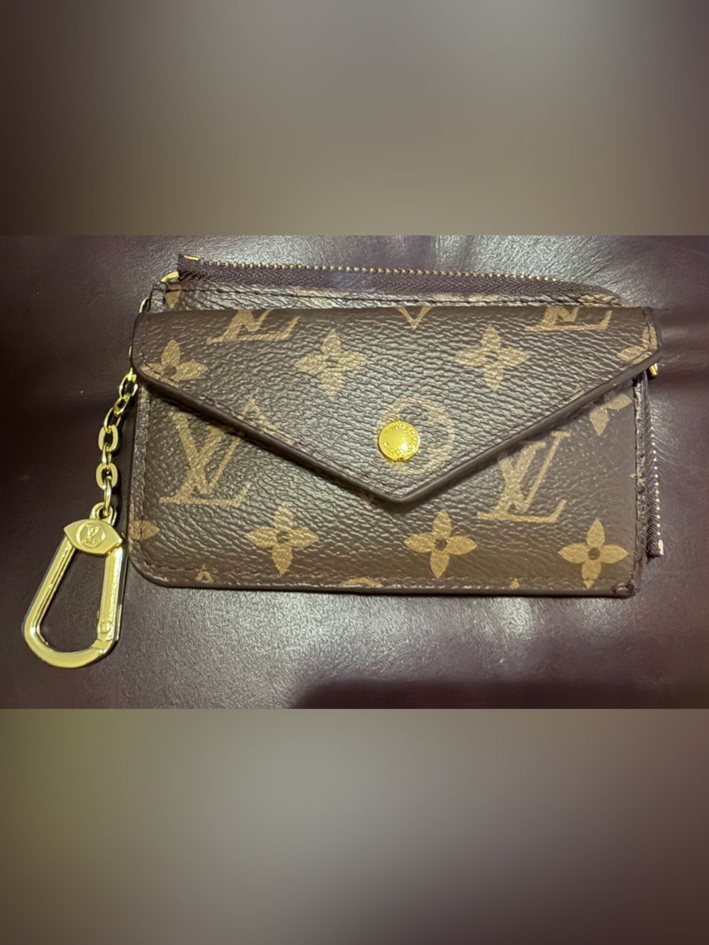 Louis Vuitton Monogram Card & Key Holder in Brown and Gold designers inspired! - Picture 2 of 7